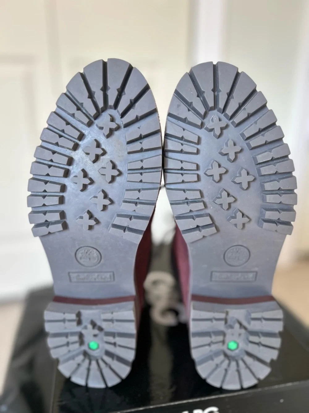 Timberland Burgundy Lace-Up Faux-Fur Cuff Winter Boots - Picture 5 of 5